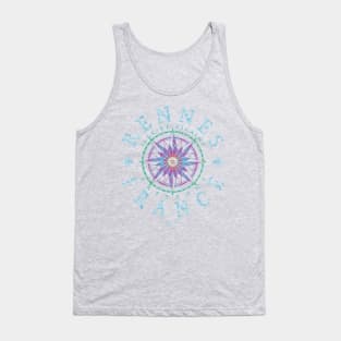 Rennes, Brittany, France, Compass Tank Top